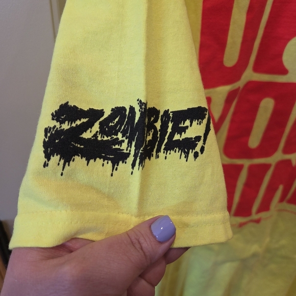 Flatbush Zombies Acid Eyes Tee Men's 2xl Neon Yellow Open Your Mind - Picture 10 of 13